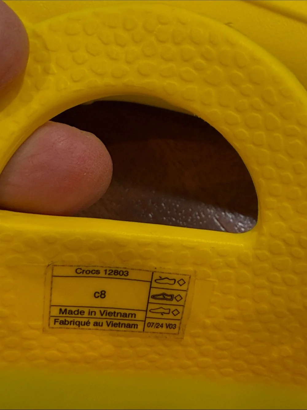 Crocs Kids' Handle It Rain Boots in vibrant yellow. Size 8